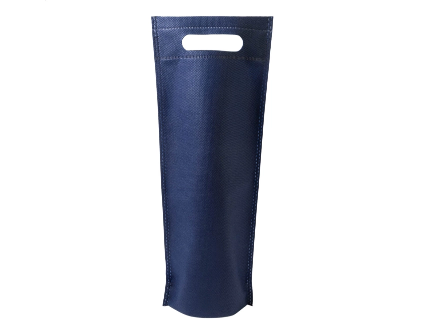 Torba non woven z nadrukiem ciemnoniebieska na wino