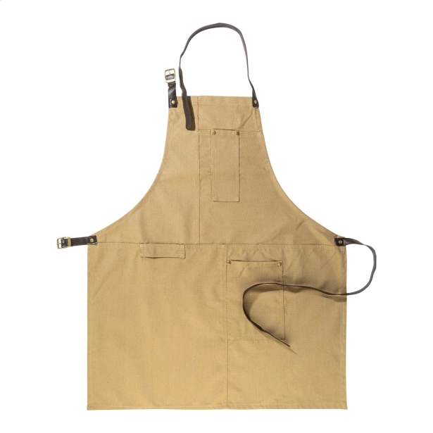 James fartuch personalizowany z bawełny khaki