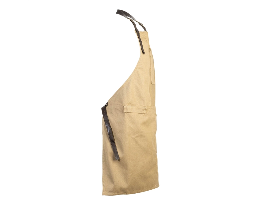 James fartuch personalizowany z bawełny khaki