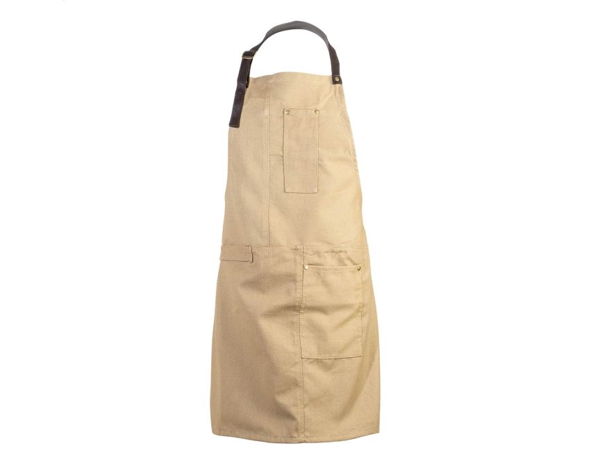 James fartuch personalizowany z bawełny khaki