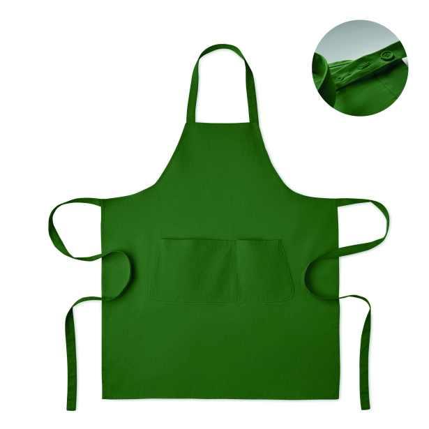 Fartuch Gamma z logo 75 × 90 cm ciemnozielony