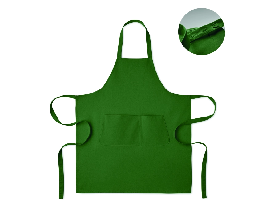 Fartuch Gamma z logo 75 × 90 cm ciemnozielony
