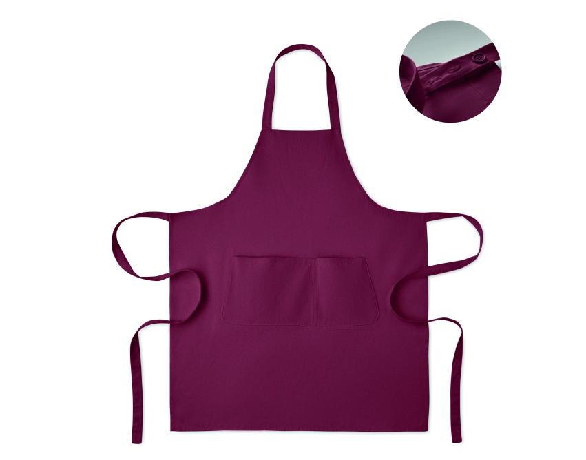 Gamma fartuch kuchenny z logo burgundowy 75 × 90 cm