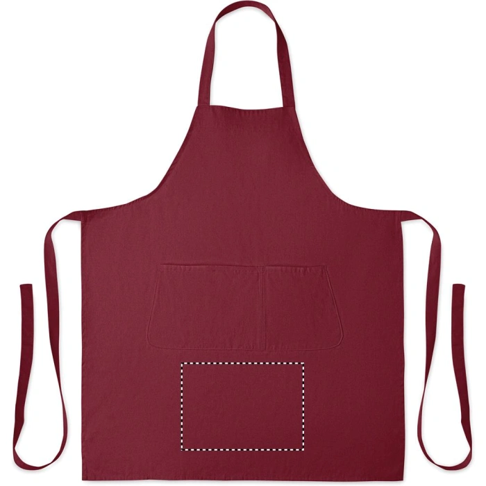Schemat znakowania dla Haft - E na gadżecie: Gamma fartuch kuchenny z logo burgundowy 75 × 90 cm