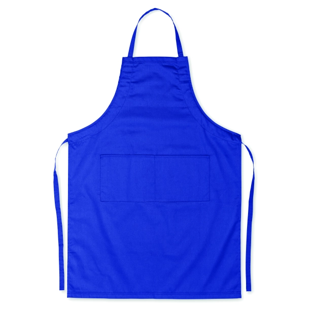Fartuch Fitted Kitab Granada 98 cm z logo, niebieski