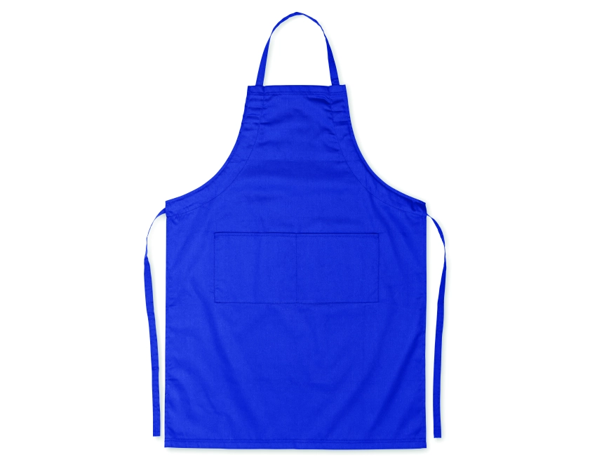 Fartuch Fitted Kitab Granada 98 cm z logo, niebieski