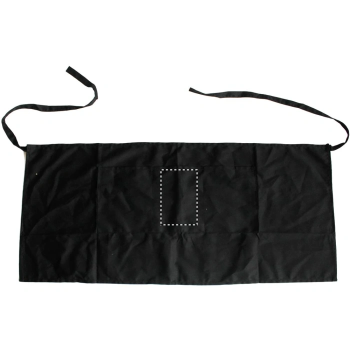 Schemat znakowania dla Sitodruk - S3 na gadżecie: Jared fartuch kuchenny z logo czarny 90 × 40 cm