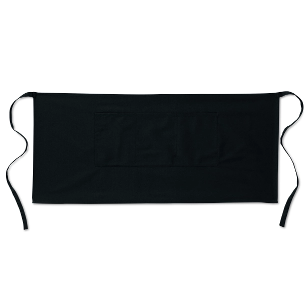 Jared fartuch kuchenny z logo czarny 90 × 40 cm