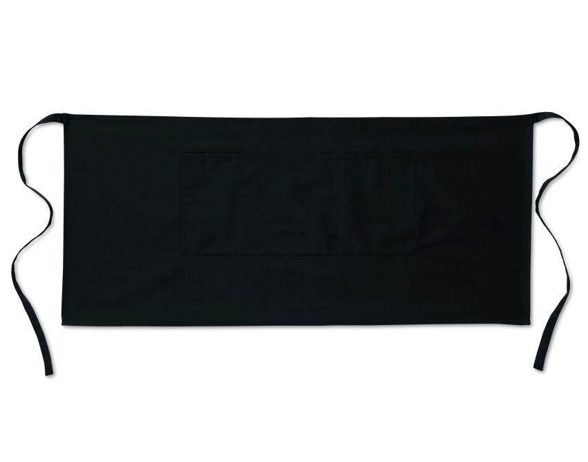 Jared fartuch kuchenny z logo czarny 90 × 40 cm