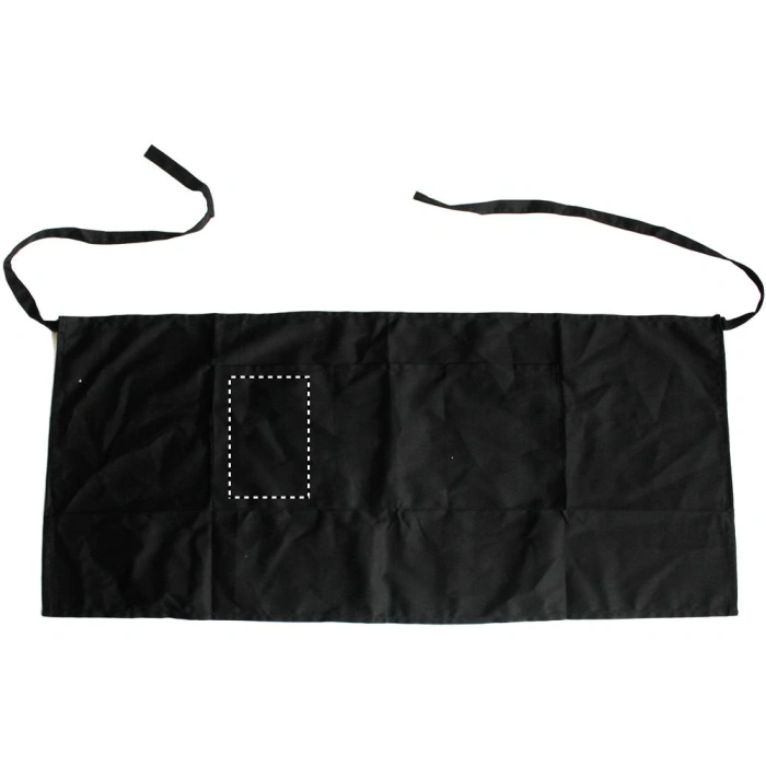 Schemat znakowania dla Sitodruk - S3 na gadżecie: Jared fartuch kuchenny z logo czarny 90 × 40 cm