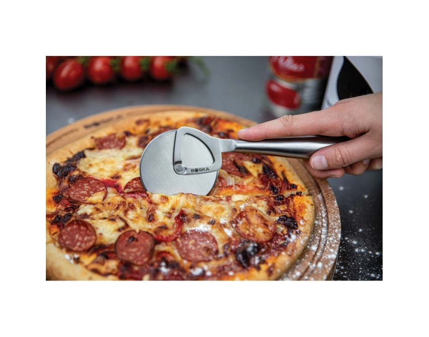 BOSKA Copenhagen: szary nóż do pizzy ze stali