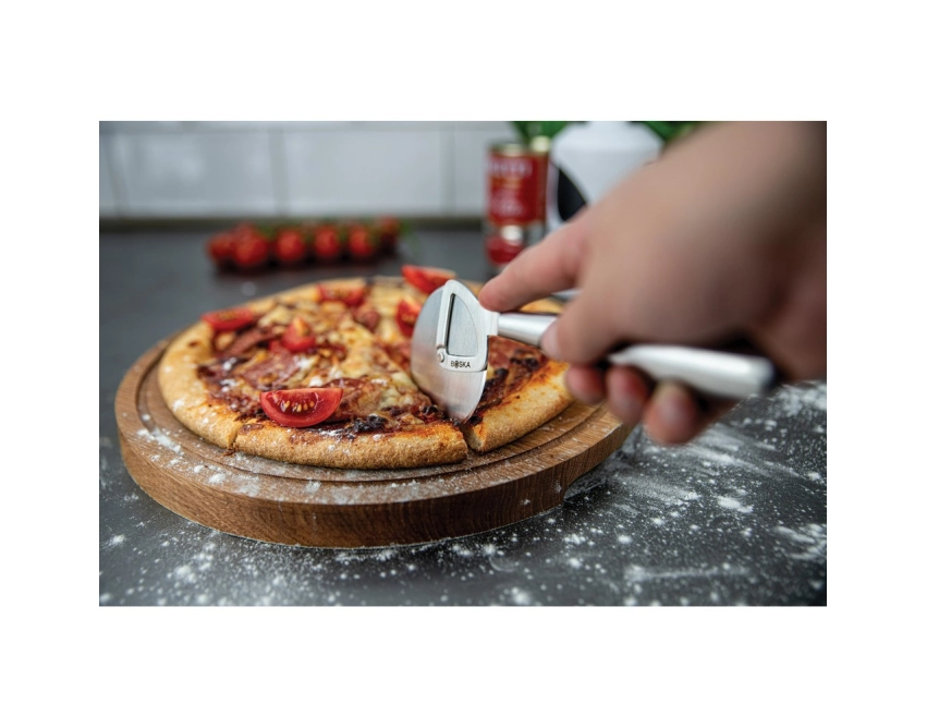 BOSKA Copenhagen: szary nóż do pizzy ze stali