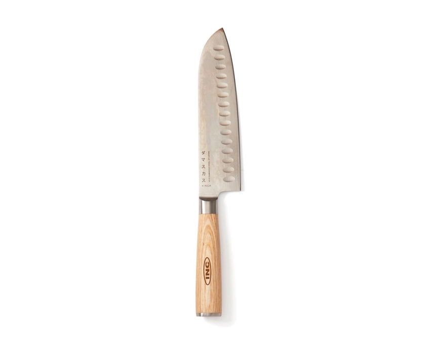 VINGA Hattasan Damascus – szary nóż santoku 31 cm