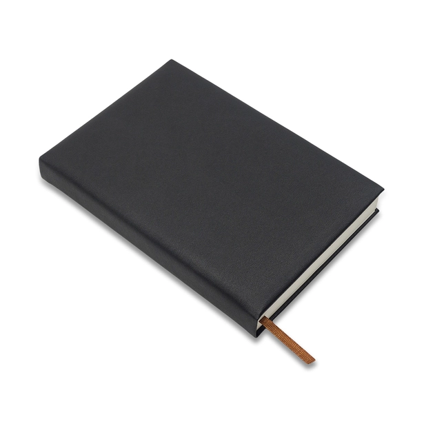 Amaro notes książkowy z logo w czarnej oprawie PU