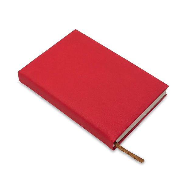 Amaro notes książkowy z logo w czerwonej oprawie PU