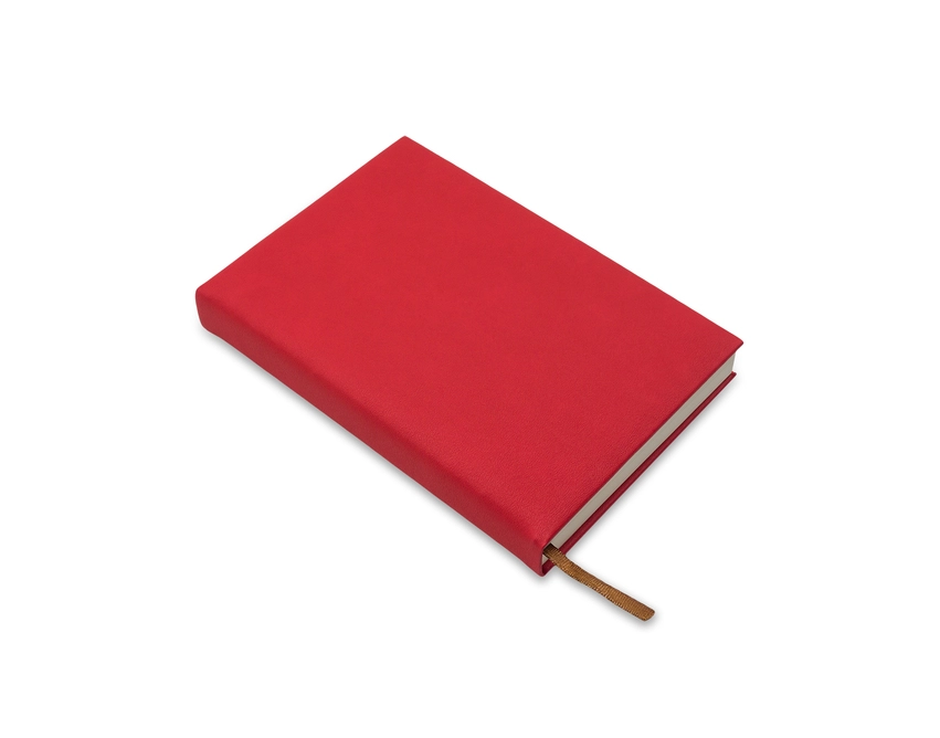 Amaro notes książkowy z logo w czerwonej oprawie PU