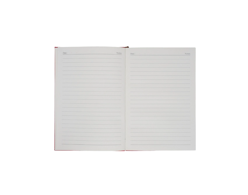 Amaro notes książkowy z logo w czerwonej oprawie PU