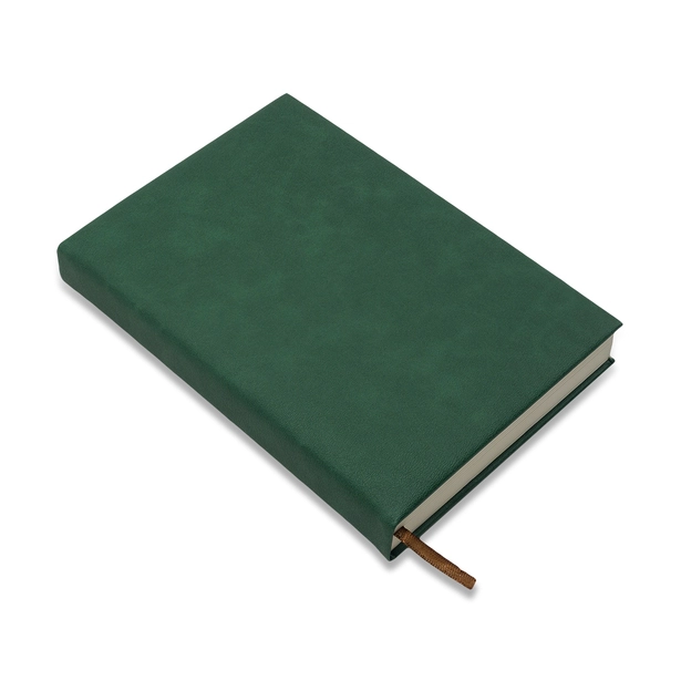Amaro notes książkowy PU z logo, ciemnozielony