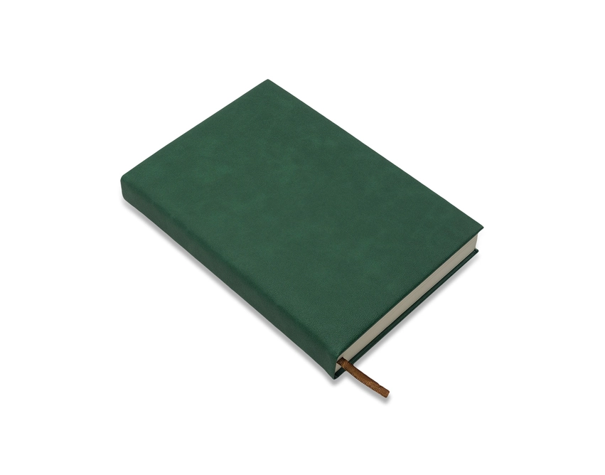 Amaro notes książkowy PU z logo, ciemnozielony