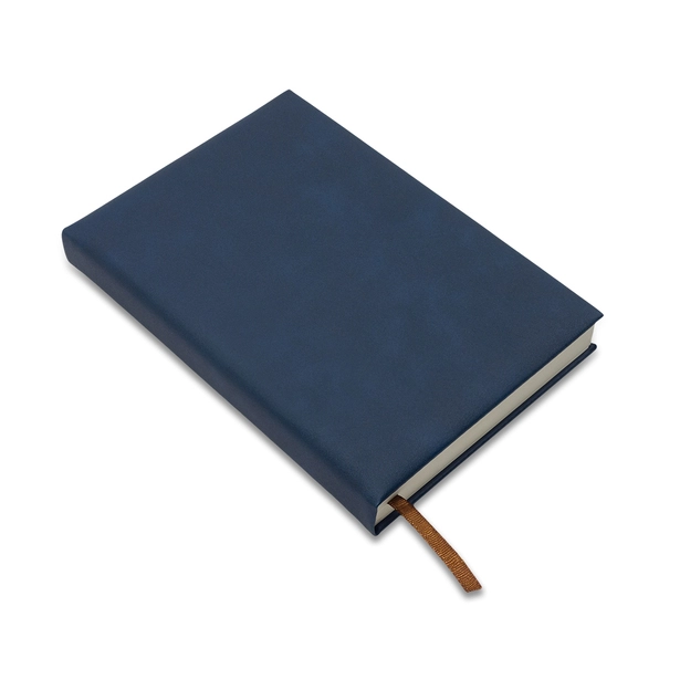 Amaro notes książkowy PU z logo, granatowy