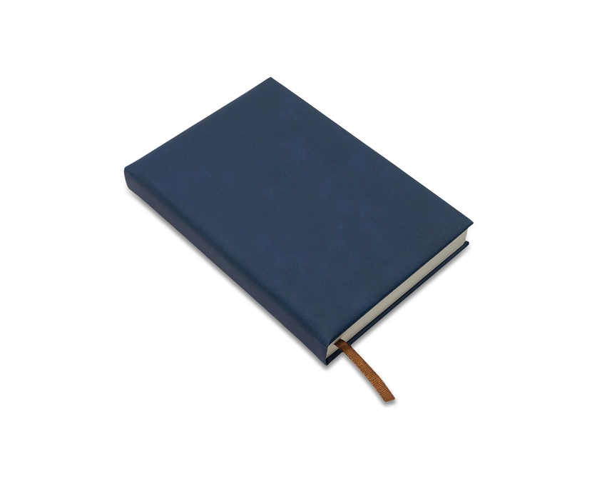 Amaro notes książkowy PU z logo, granatowy
