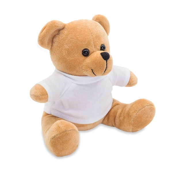 Bear – pluszowy miś reklamowy beżowy 12 cm