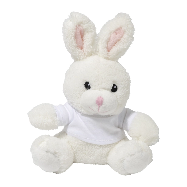 Rebunny maskotka reklamowa na zamówienie RPET biała