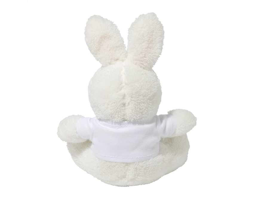 Rebunny maskotka reklamowa na zamówienie RPET biała