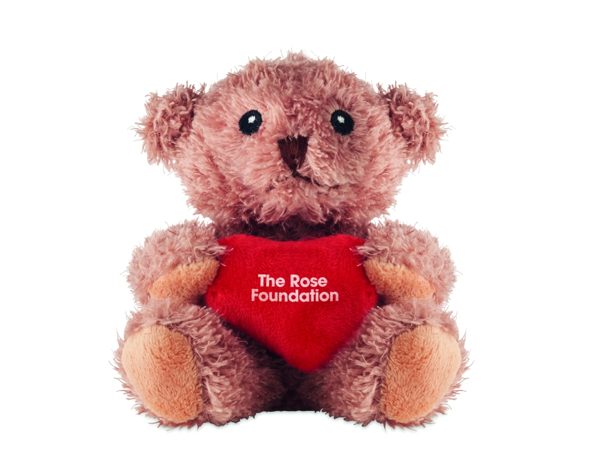 Cuddle brązowy miś reklamowy 13 × 16 cm z sercem