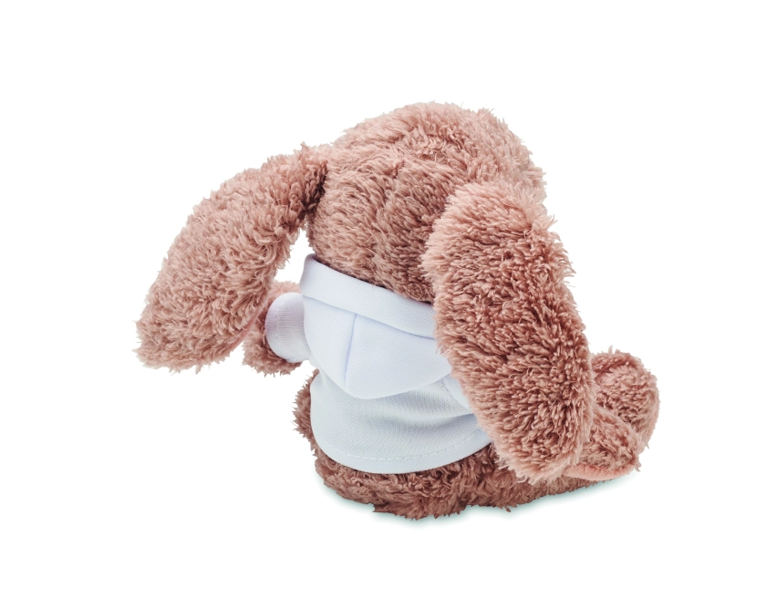 Bunny maskotka z nadrukiem 14 cm z białą bluzą