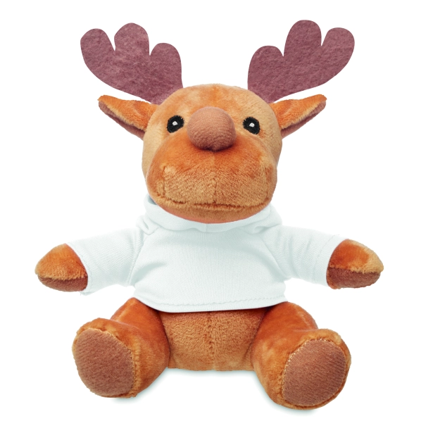 Rudolph brązowa maskotka reklamowa z logo 15,5 cm