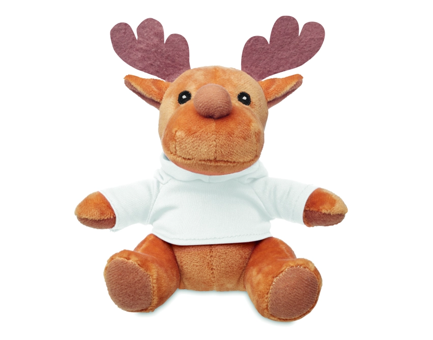 Rudolph brązowa maskotka reklamowa z logo 15,5 cm