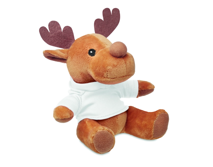 Rudolph brązowa maskotka reklamowa z logo 15,5 cm