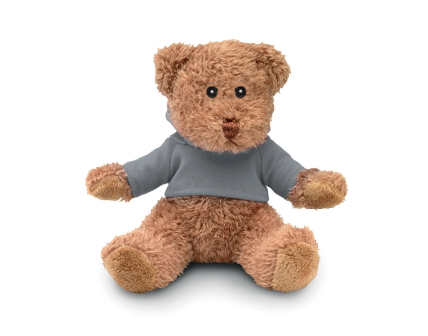 Johnny – pluszowa maskotka z logo, szara bluza