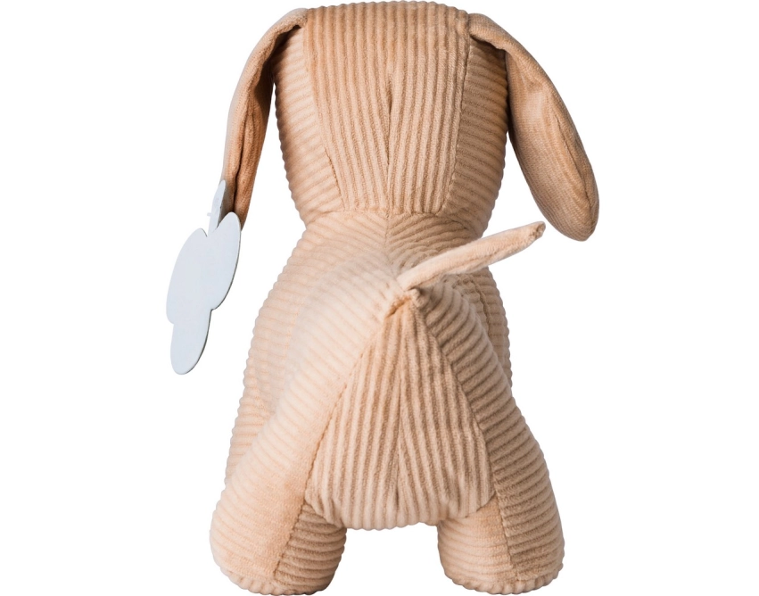 Brązowy pluszowy pies reklamowy z logo z poliestru