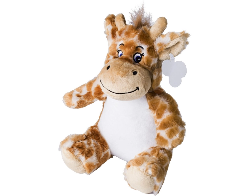 Maskotka reklamowa żyrafa pomarańczowa 20 cm