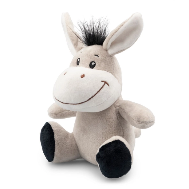 Zigis pluszowy gadżet promocyjny, szary osiołek 14 cm