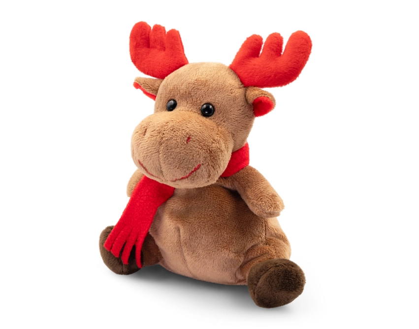 Archie – brązowy pluszowy renifer z logo 16 cm