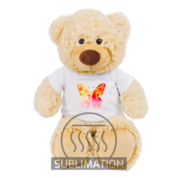 Bernie Honey maskotka reklamowa beżowa 40 cm
