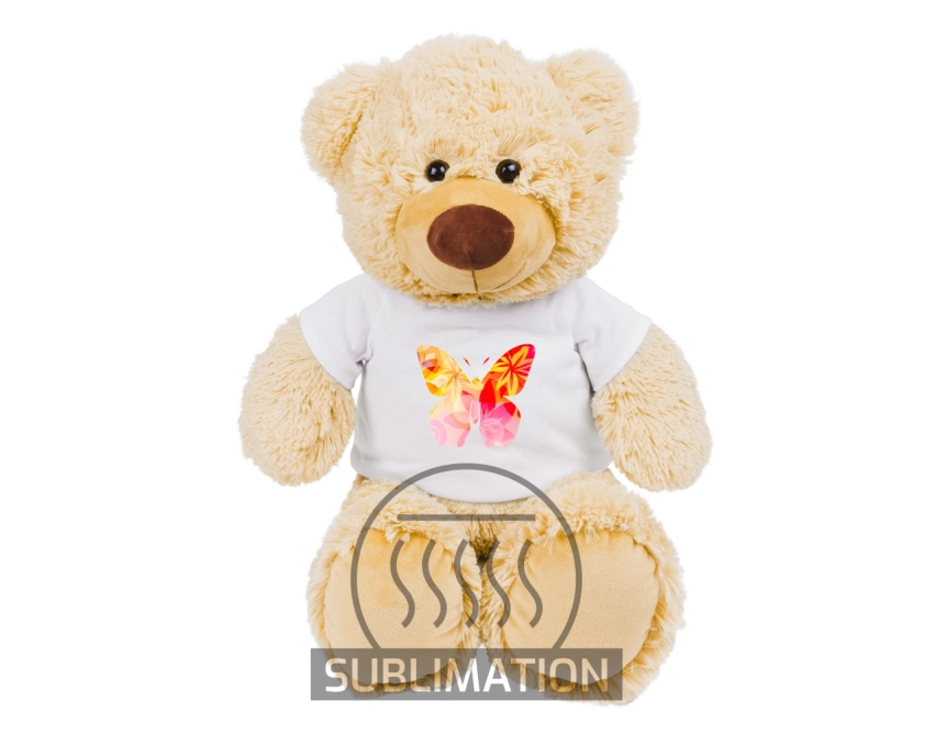 Bernie Honey maskotka reklamowa beżowa 40 cm