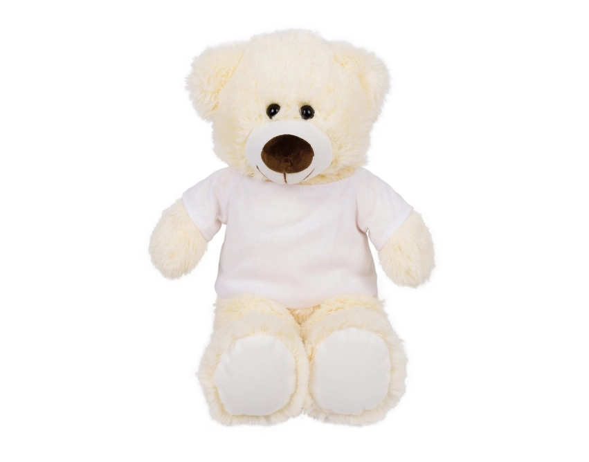 Bernie Cream Junior – miś z nadrukiem 25 cm kremowy