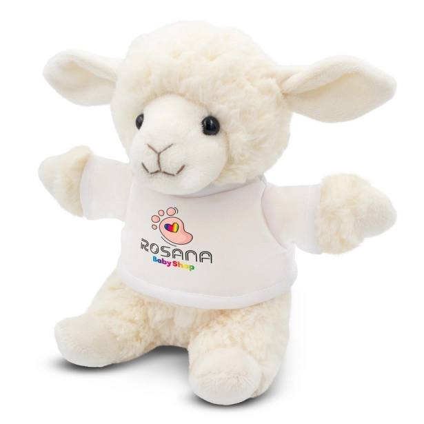 Bleathany maskotka promocyjna biała, 18 cm