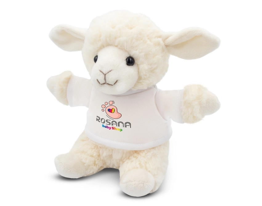 Bleathany maskotka promocyjna biała, 18 cm
