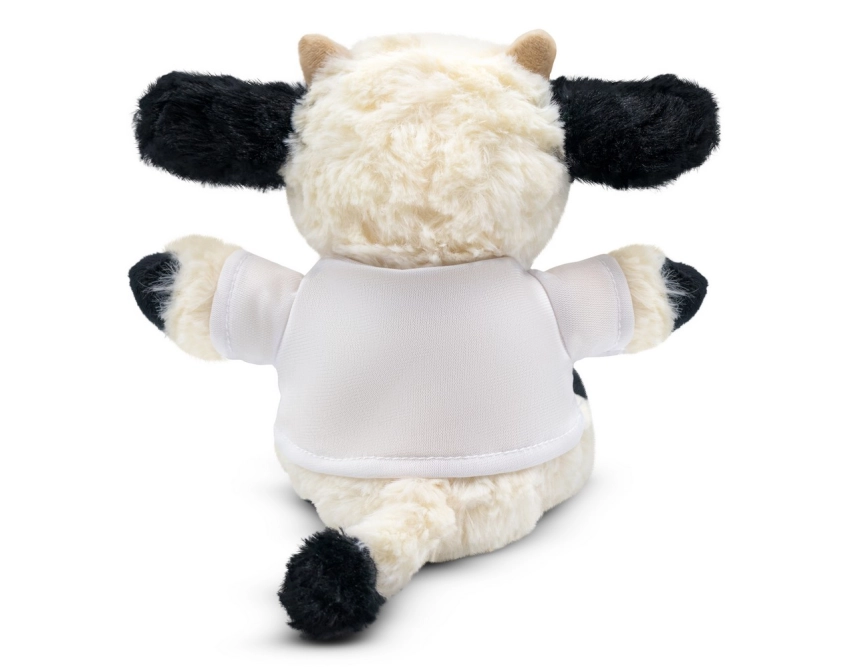 Fieldith maskotka reklamowa z logo 18 cm czarno-biała