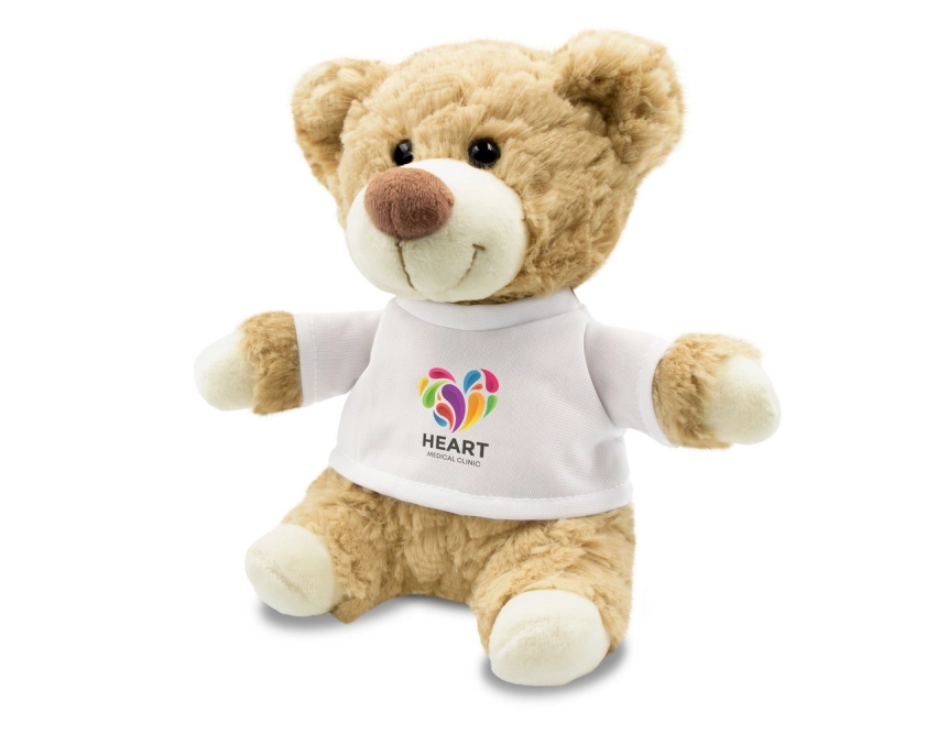 Dreamerty miś reklamowy 18 cm beżowy z koszulką