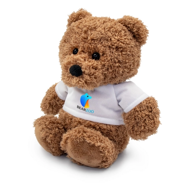 Cuddlence maskotka z logo, brązowy miś 20 cm