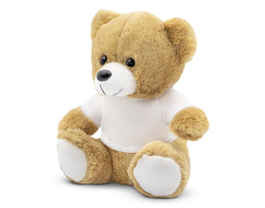 Roger – beżowy pluszowy miś reklamowy 17 cm