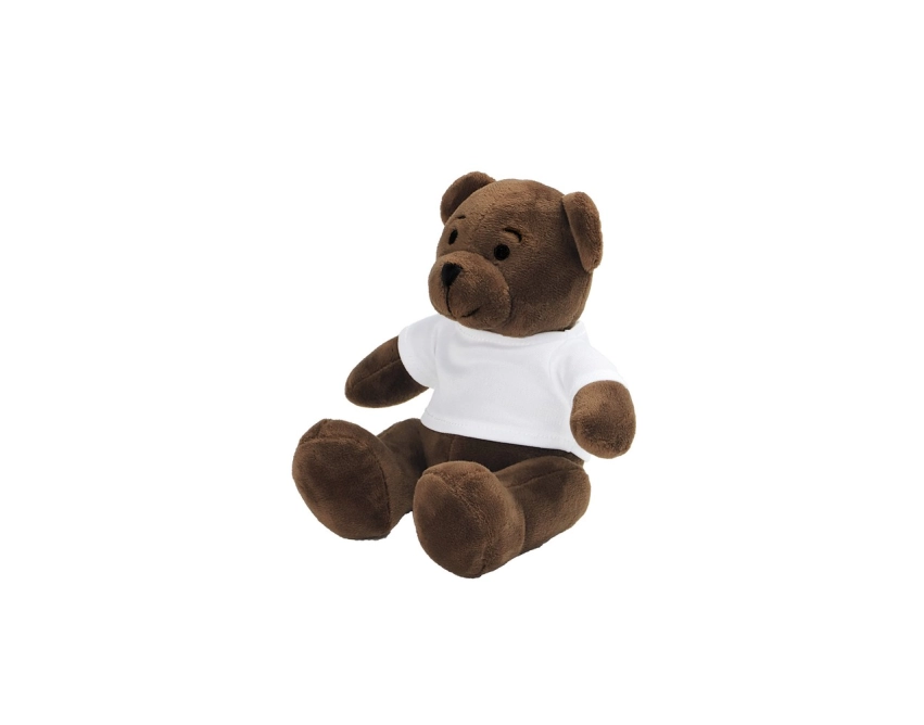 Siddy Brown maskotka reklamowa z logo brązowa 14 cm