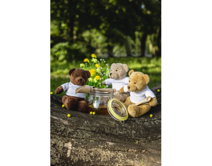 Siddy Honey miś z logo, jasnobrązowy 15 cm