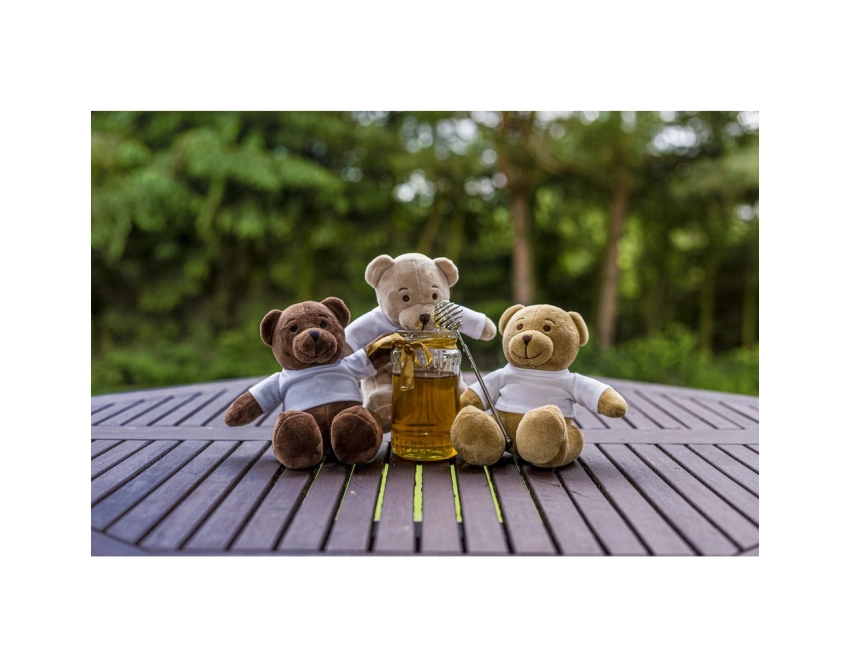 Siddy Honey miś z logo, jasnobrązowy 15 cm